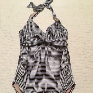 Liz Lange Swim - Striped Maternity Swimsuit Liz Lange Swim - Striped Maternity Swimsuit